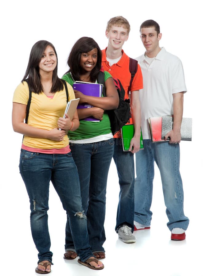 Multicultural College Students Stock Photo - Image of class, break ...