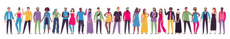 Multicultural people group. Adult citizens, workers team standing together and multiethnic society vector illustration vector illustration Multicultural people group. Adult citizens, workers team standing together and multiethnic society vector illustration vector illustration