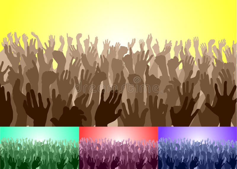 Multidão ilustração royalty free