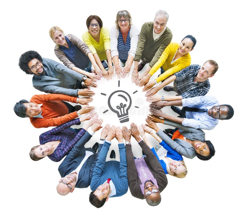 Multiethnische verschiedene Gruppe von Personen im Kreis lizenzfreies stockfoto Multiethnische verschiedene Gruppe von Personen im Kreis lizenzfreies stockfoto