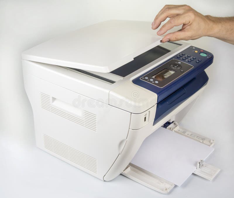 Multifunction Printer for Printing Scanning and Copying Stock Photo Image of multifunction