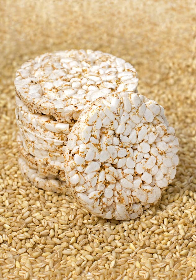 Multigrain Rie Cakes with Berries, Fruit and Almond for Healthy Stock