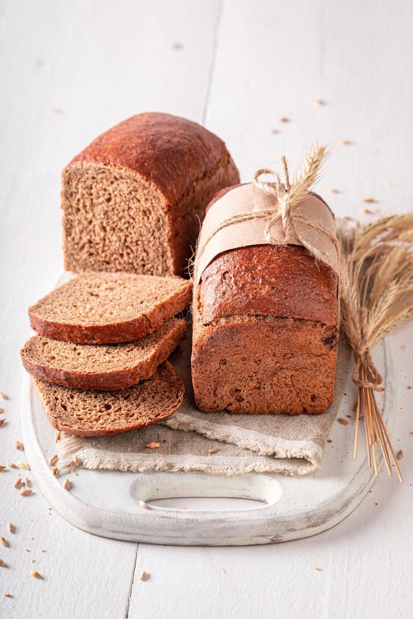 Multigrain Loaf of Breads for Balanced and Healthy Diet Stock Photo