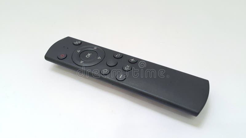 Multimedia Remote or Setup Box Remote with White Background Stock Photo Multimedia Remote or Setup Box Remote with White Background Stock Photo