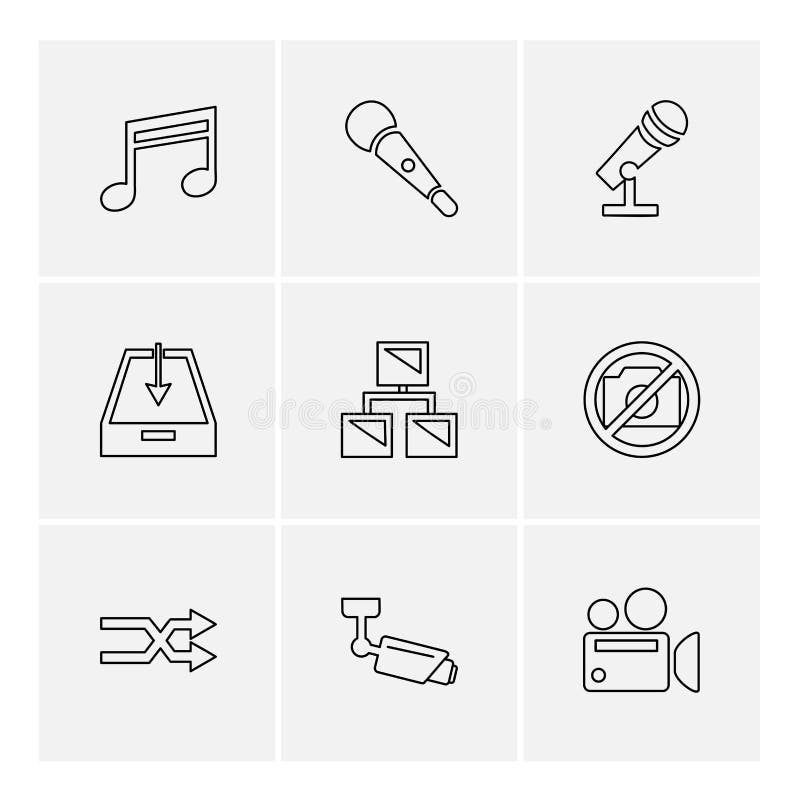 Multimedia , user interface , camera , technology , play , pause , camcoder , video , click , capture , image , photography , photograph , icon, vector, design, flat, collection, style, creative, icons. Camcoder vectors