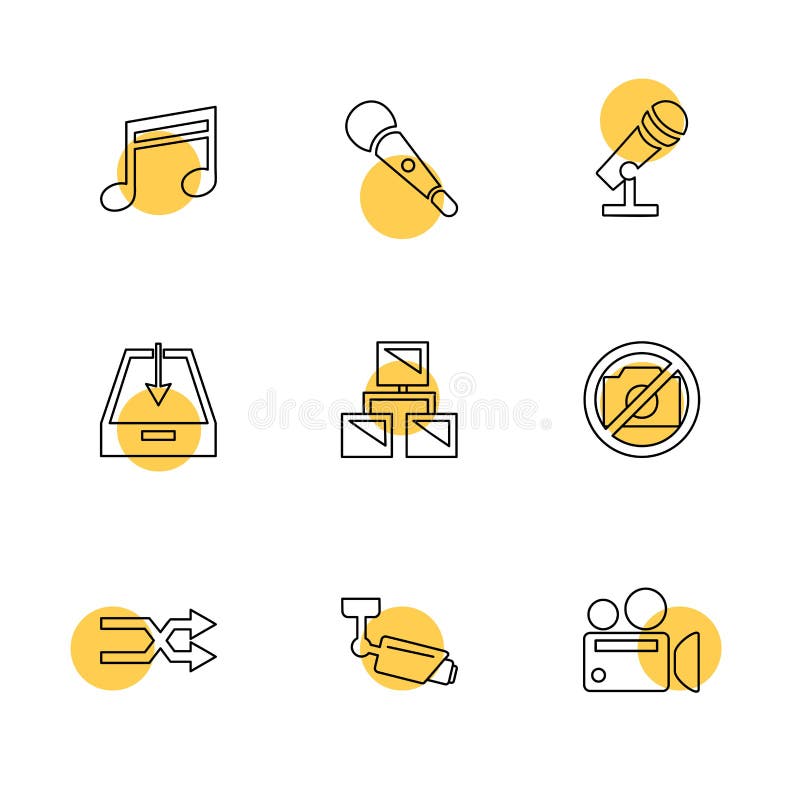 Multimedia , user interface , camera , technology , play , pause , camcoder , video , click , capture , image , photography , photograph , icon, vector, design, flat, collection, style, creative, icons - This Vector EPS 10 illustration is best for print media, web design, application design user interface and infographics with well composed layers for the ease of user. Camcoder vectors