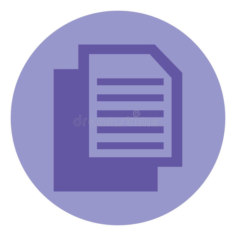 Multiple documents, icon stock illustration