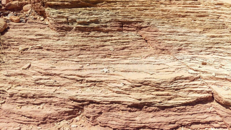 Multiple Layers of Red Sandstone stock image