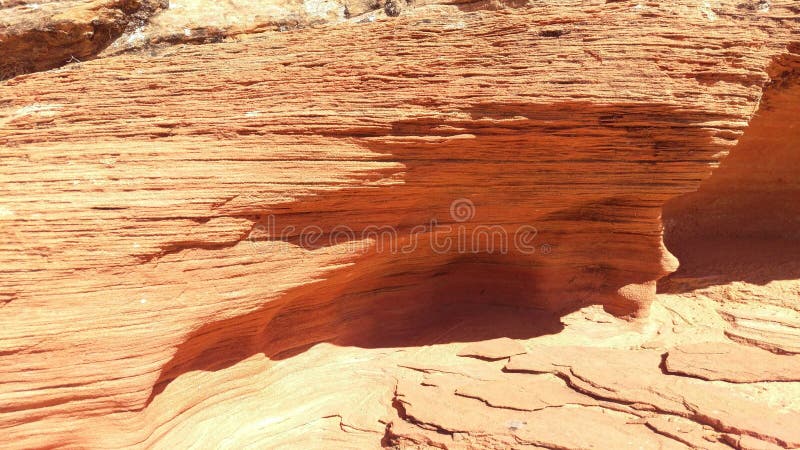Multiple Layers of Red Sandstone royalty free stock photography