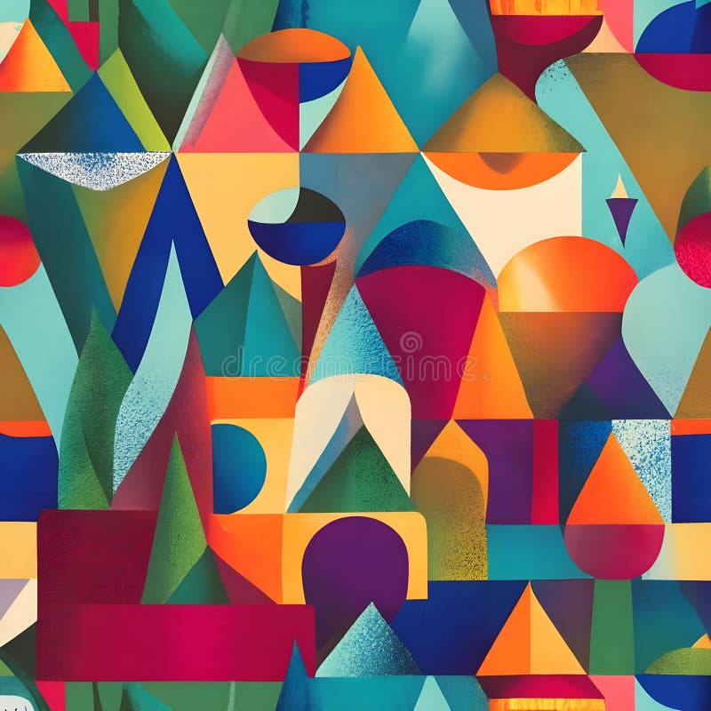 Multiple layers and shapes jutting one another and clashing related and contrasting. in art mode.