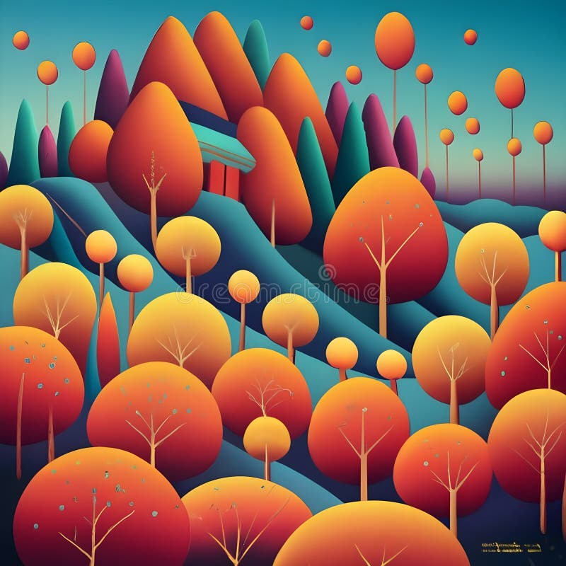 Multiple layers and shapes jutting one another and clashing related and contrasting. royalty free illustration