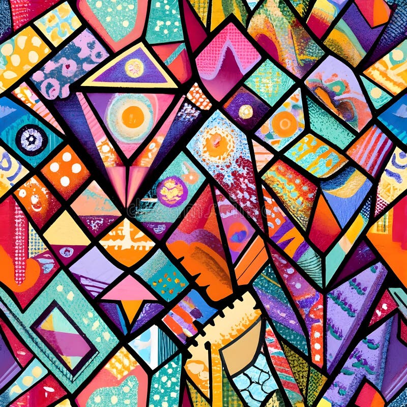 Multiple layers and shapes jutting one another and clashing related and contrasting. royalty free stock photo