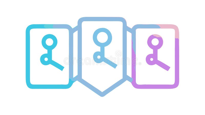 Multiple Location Pins for Network Coverage Icon, vector design Generative AI stock illustration