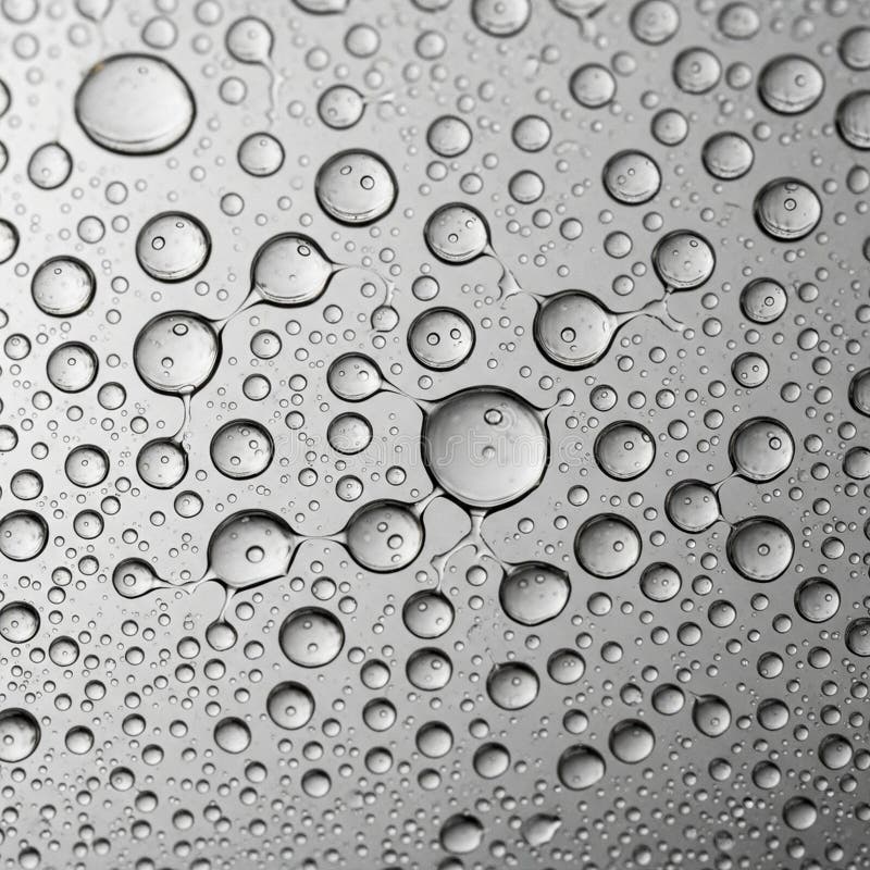 Multiple water droplets on a smooth surface create a pattern vector illustration