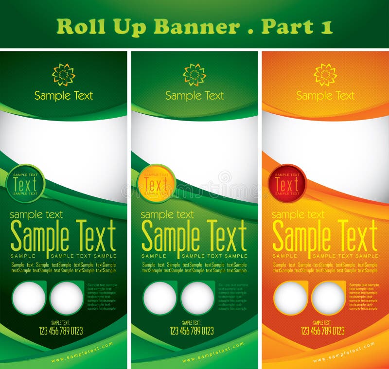 Multipurpose roll up banner royalty free illustration Multipurpose roll up banner royalty free illustration