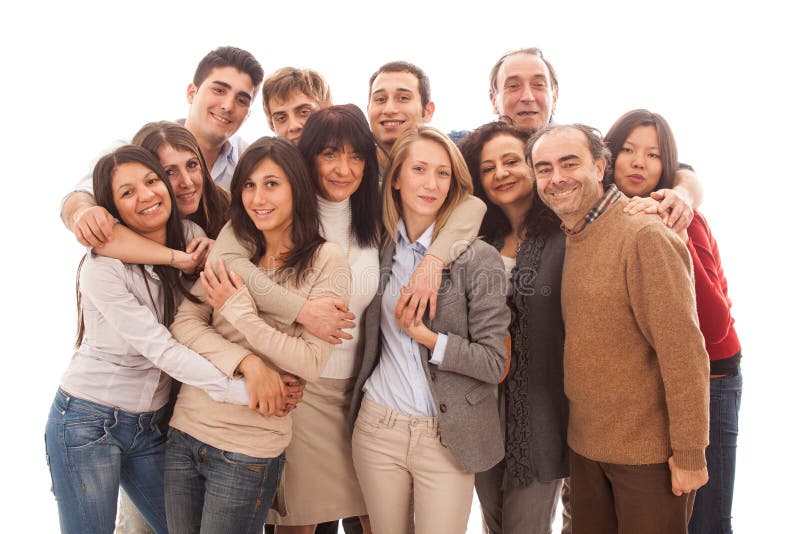 Large Group of Multicultural People, Big Family. Large Group of Multicultural People, Big Family