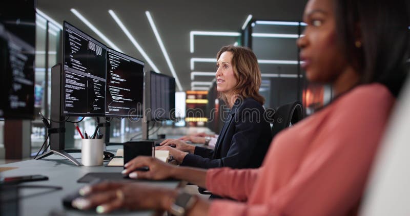 Multiracial Programmers Using Agile Methodology Developing Software in Office Collaboratively. Software methodology stock images, royalty-free photos and pictures