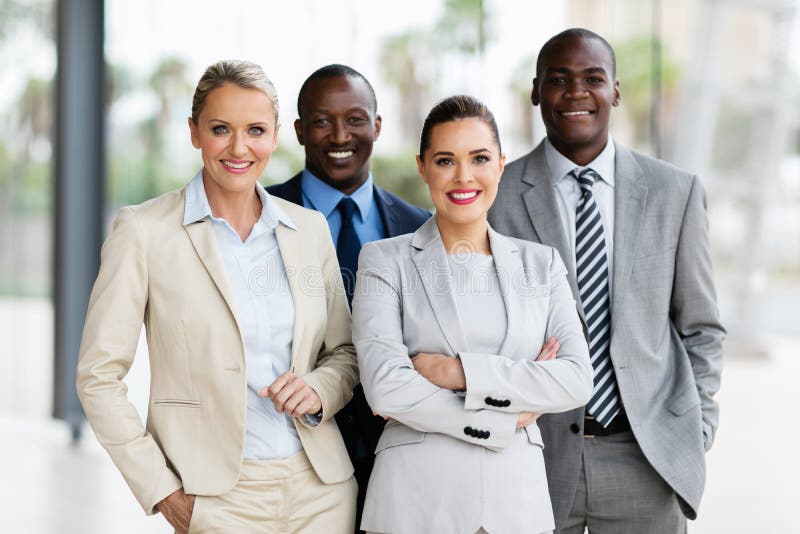 Multiracial офис команды дела стоковое изображение Multiracial офис команды дела стоковое изображение