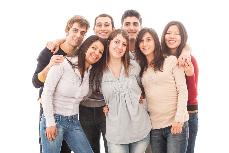 Multiraciale Groep stock afbeelding Multiraciale Groep stock afbeelding