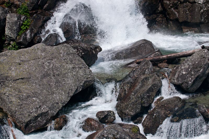 Multistage cascade waterfalls of Cold Creek