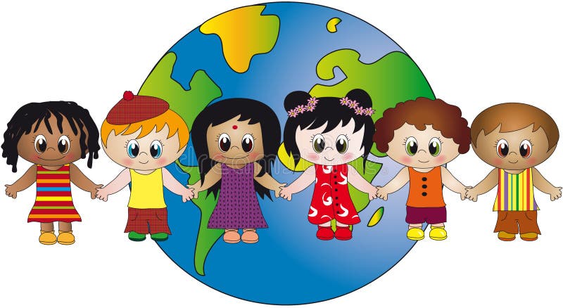 Mundo de niños stock de ilustración Mundo de niños stock de ilustración