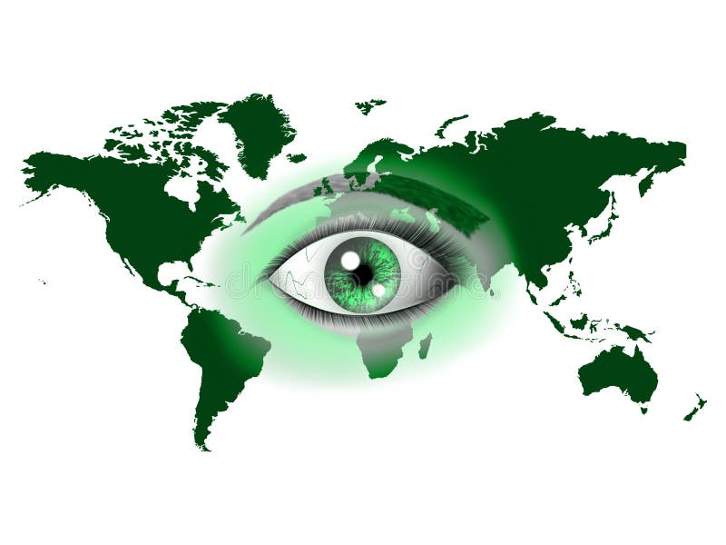 Mundo do olho ilustração do vetor Mundo do olho ilustração do vetor
