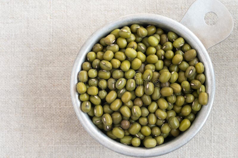 Uncooked Green Gram in a Measuring Cup Stock Photo Image of uncooked