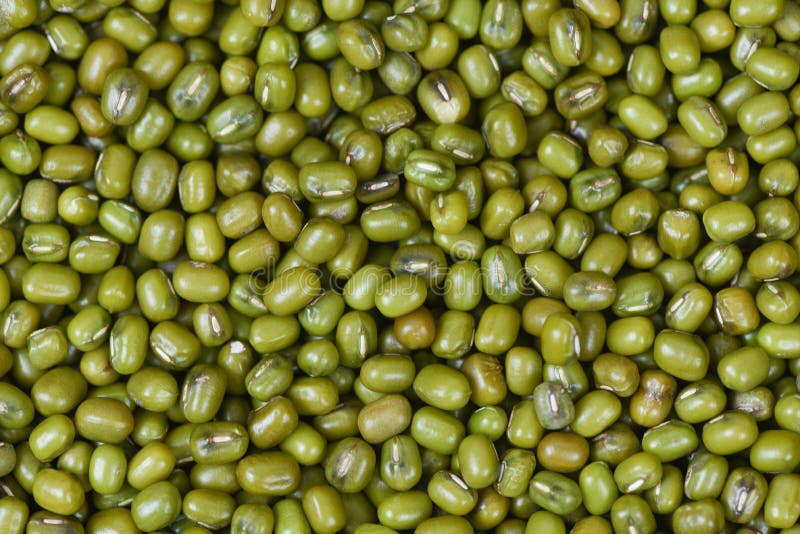 Mung Beans Texture Background , Top View Bean Seed Cereal Whole