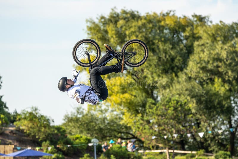 Munich, Germany - Aug 11, 2022: BMX Freestyle European Championsships ...