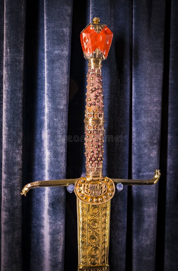 Values and artifacts Treasury of the Bavarian kings in the residence of the Bavarian kingdom in Munich. royalty free stock photography