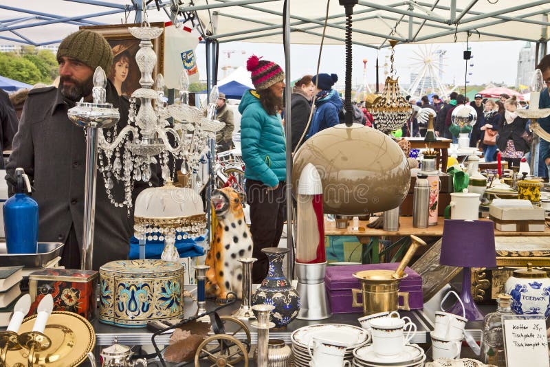 MUNICH Germany - Open Air Giant Flea Market Riesenflohmarkt, Editorial ...