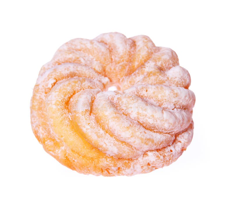 Munken som isolerades på vit, glasade franska crullers, vred munken royaltyfri foto Munken som isolerades på vit, glasade franska crullers, vred munken royaltyfri foto