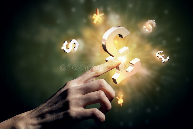 Munt gloeiende symbolen stock afbeelding Munt gloeiende symbolen stock afbeelding