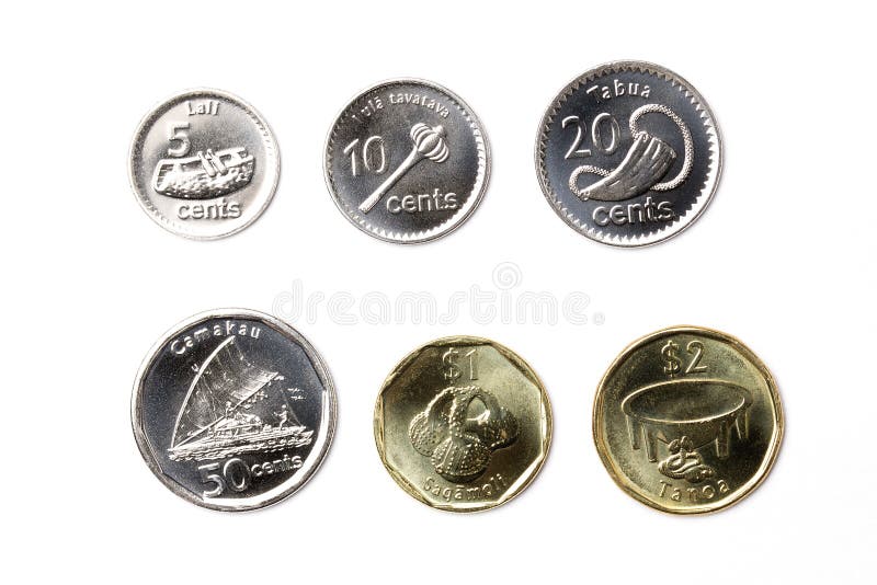 Muntstukken van Fiji royalty-vrije stock afbeelding Muntstukken van Fiji royalty-vrije stock afbeelding