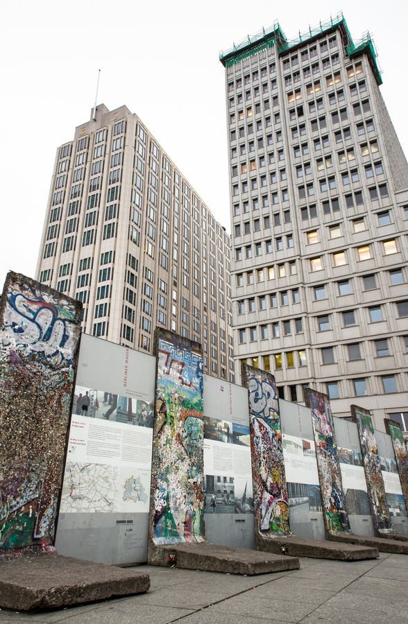 Mur De Berlin En Topographie De Musée De La Terreur, Allemagne Photo