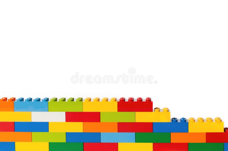 Mur de briques de Lego photo stock Mur de briques de Lego photo stock