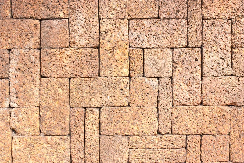 Mur de briques en pierre de latérite
