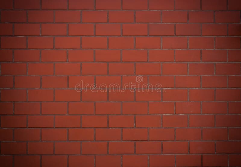 Mur de briques rouge