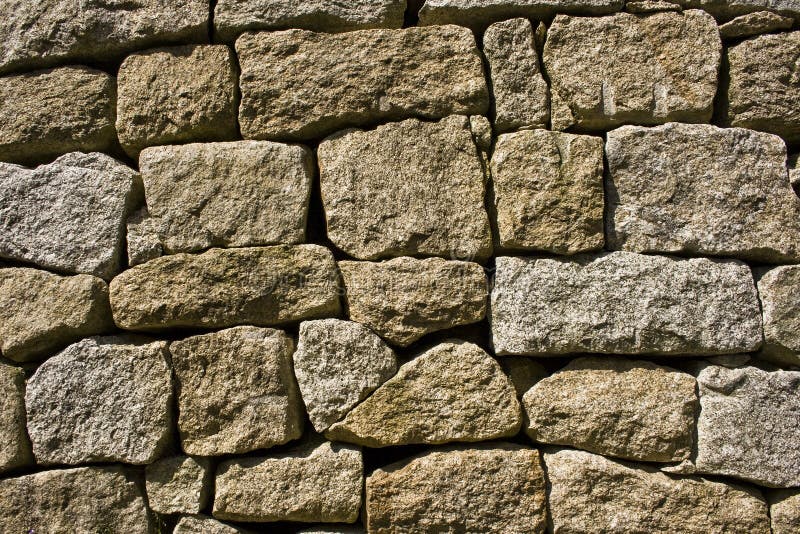 Mur en pierre de granit