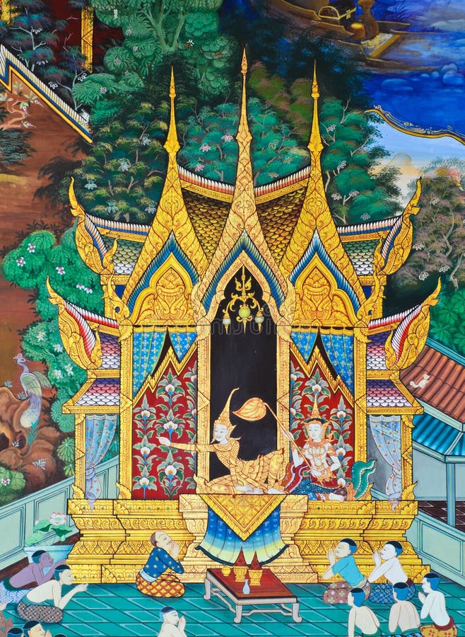 Mural Buddhist Art Royalty Free Stock Photo Image 26183075