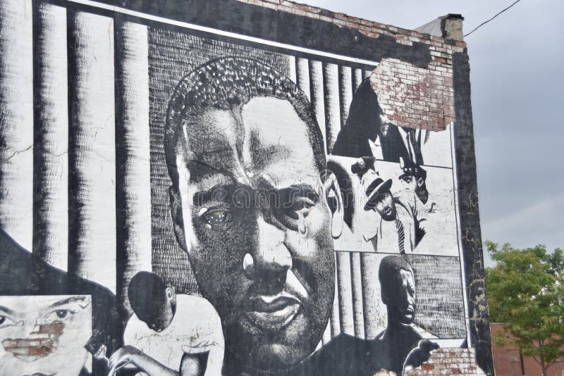 Martin Luther King Jr. MLK, Tear Drop Mural