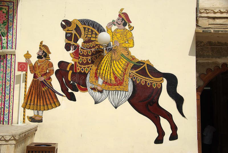 Mural Painting in Udaipur, Rajasthan Editorial Photo Image of