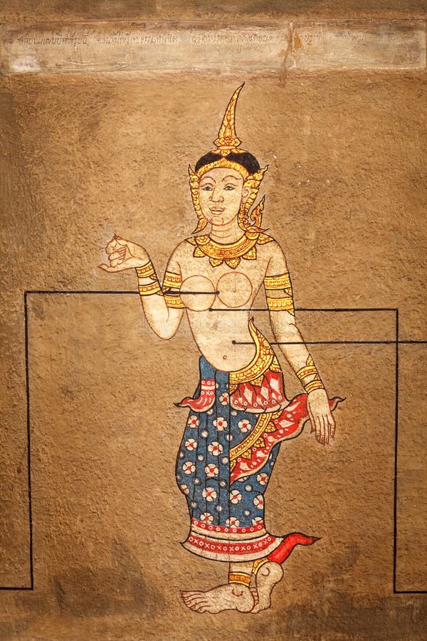 Mural Point Massage at Wat Pho, Bangkok. Stock Photo Image of architecture, mural 24073798
