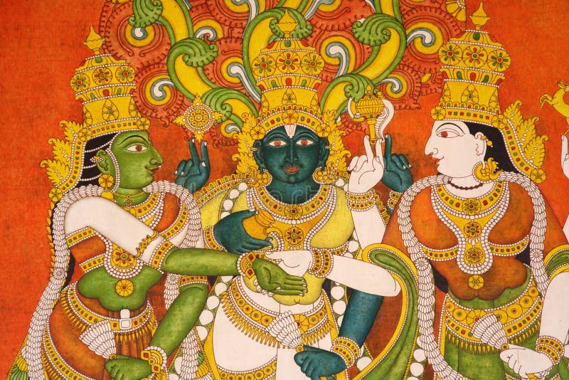 Murals in Meenakshi Temple,India