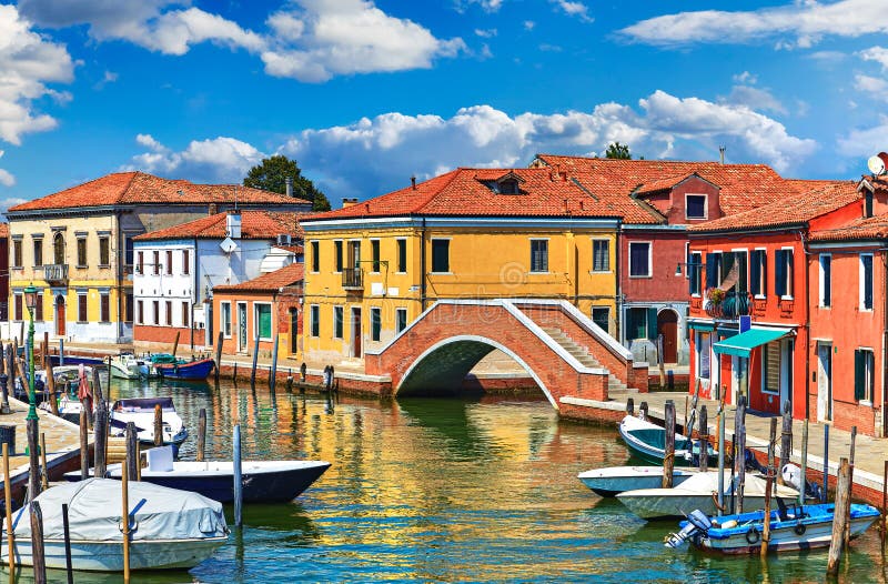 Murano νησιών κατά την άποψη της Βενετίας Ιταλία στοκ εικόνες