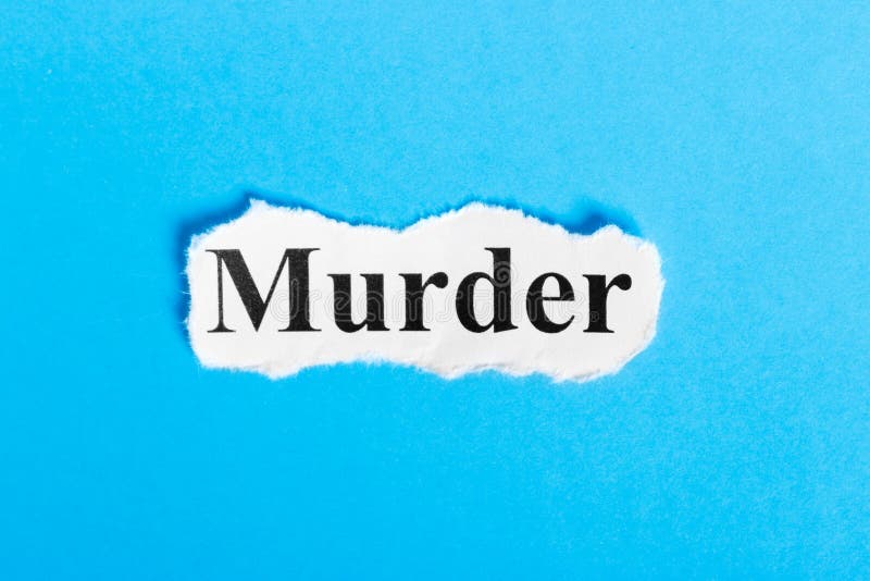 Murder text on paper. Word Murder on a piece of paper. Concept Image royalty free stock photography Murder text on paper. Word Murder on a piece of paper. Concept Image royalty free stock photography
