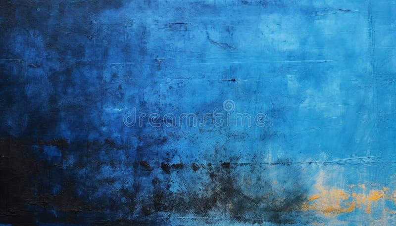 Muro astratto blu con un rivestimento arrugginito e macchiato, generato dall'ai royalty illustrazione gratis