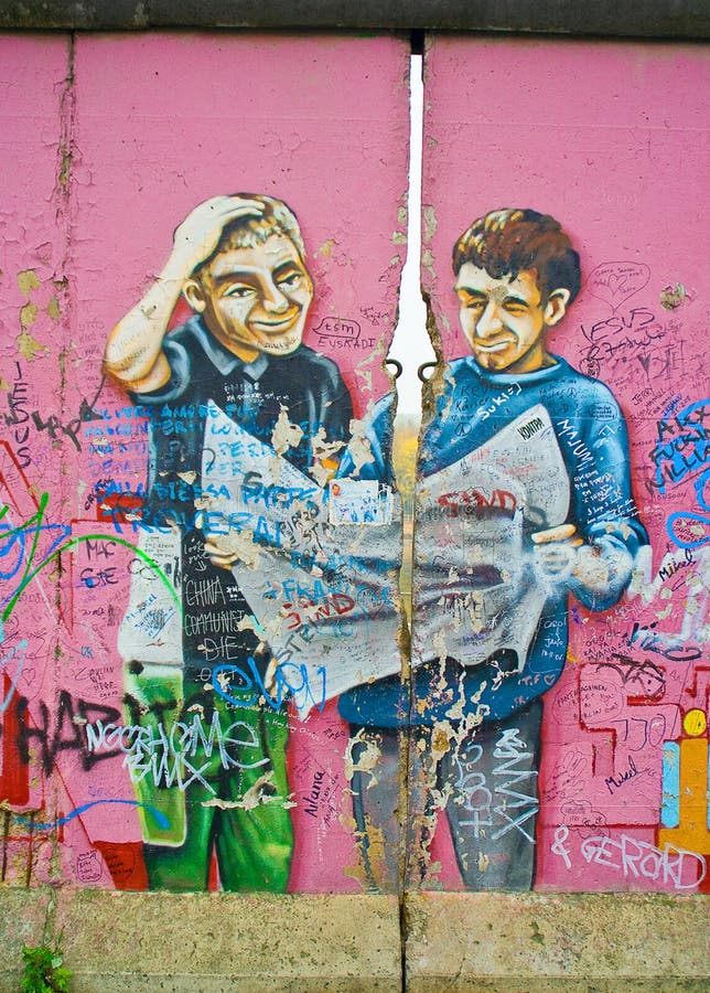 Muro di Berlino immagini stock