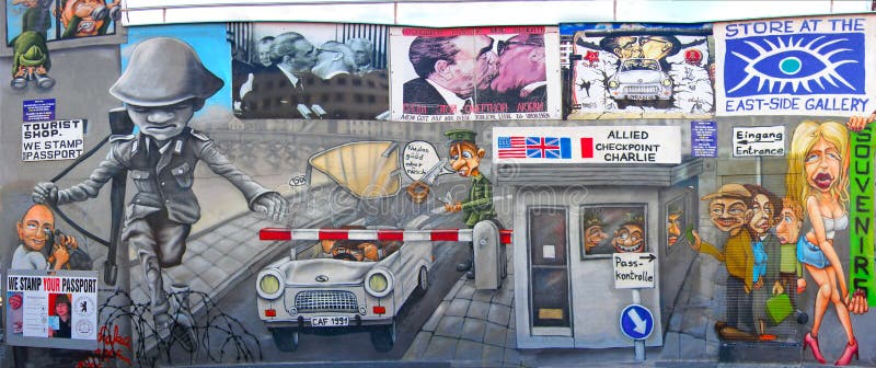 Muro di Berlino, Germania fotografie stock