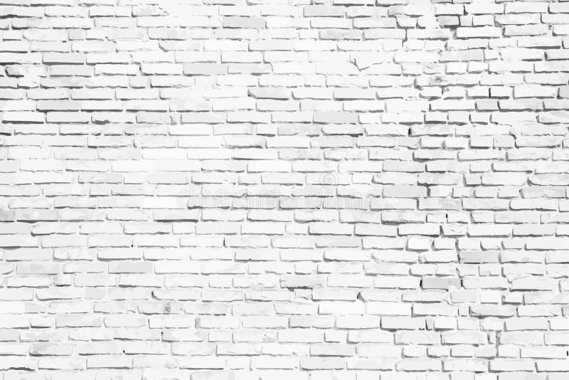 Muro di mattoni bianco e grigio semplice come fondo di superficie senza cuciture di struttura del modello come illustrazione di v royalty illustrazione gratis